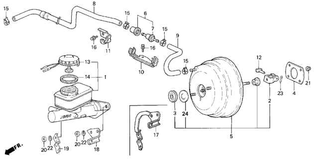 1995 Acura Legend Valve, Check (Nissin) Diagram for 46403SE0003