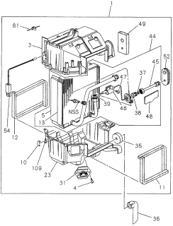 1997 Acura SLX Screw, Evaporator Diagram for 8971306010