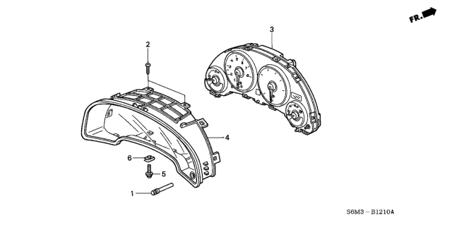 2003 Acura RSX  Screw-Washer (4X20) Diagram for 90164SA5000