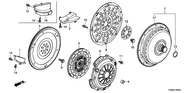 2013 Acura ILX Bush (21X24X8) Diagram for 22103PNA003
