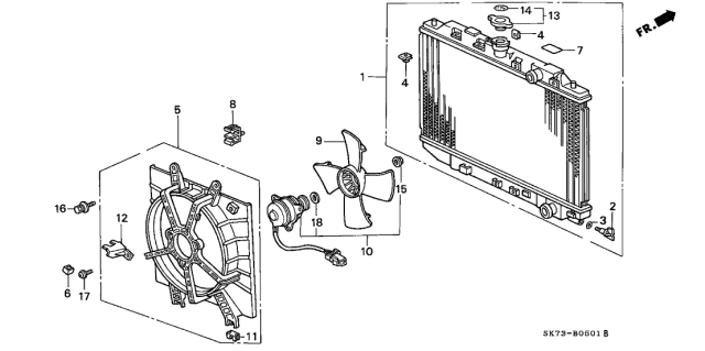 1992 Acura Integra Screw-Washer (4X12) (Toyo) Diagram for 90050PK1004