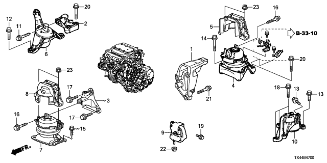 2017 Acura RDX  Bolt, Flange (12X42) Diagram for 90161SEF000