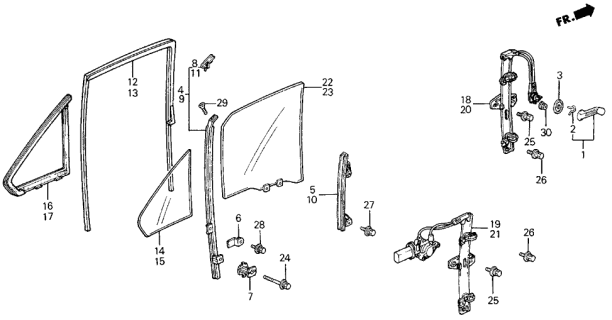 1989 Acura Integra  Bolt, Flange (6X14) Diagram for 90112SB4000