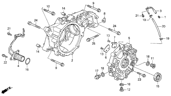 1994 Acura Vigor  Pin, Dowel (14X15) Diagram for 90701PW5000