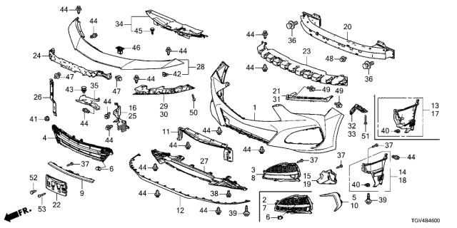 2021 Acura TLX  Bolt, Special (6X16) Diagram for 90106SZT000