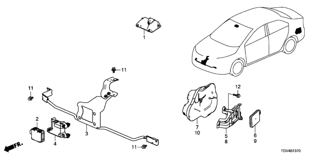 2021 Acura TLX  BOLT, FLANGE (6X25) Diagram for 957020602505