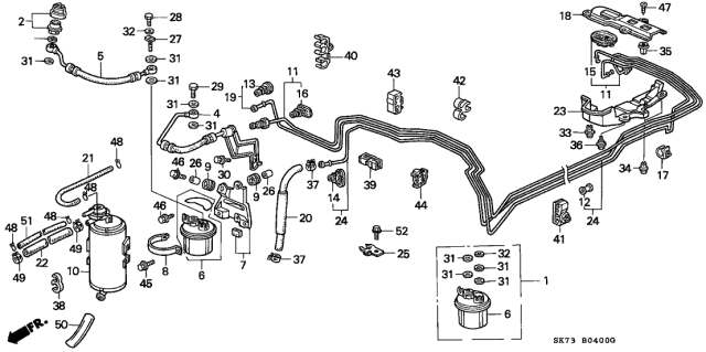 1992 Acura Integra Screw, Tapping (5X10) Diagram for 9390325120