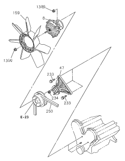 1998 Acura SLX Belt Serpentine Driver Diagram for 2906629000