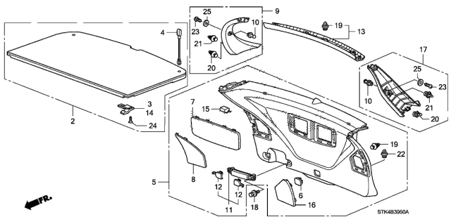 2012 Acura RDX Lock, Left Front Diagram for 84408STKA01