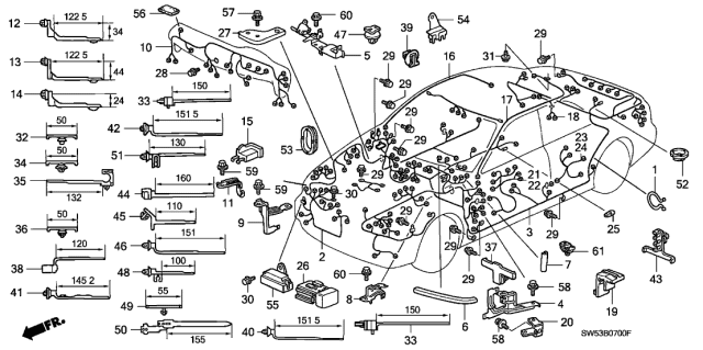 1998 Acura TL  Holder, Connector Diagram for 32312SM4013