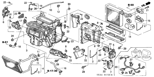 2005 Acura TSX  Hose, Drain Diagram for 80271SDCA00
