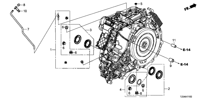2020 Acura MDX Screw Plug, Oil Diagram for 062375J4010
