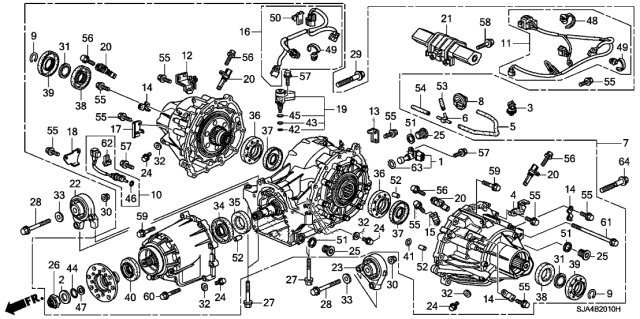2008 Acura RL  Bolt, Flange (8X35) Diagram for 957010803508