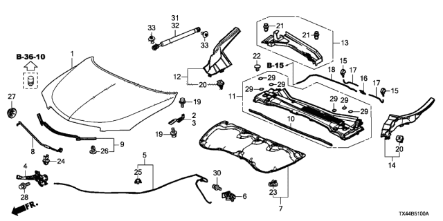 2016 Acura RDX  Valve (Two-Way) Diagram for 76830TR3A01
