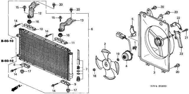 2001 Acura MDX Bolt-Washer (5X25) Diagram for 80112S0XA21
