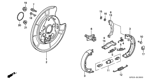 1994 Acura Legend  Pin, Tensioner Diagram for 45175SA0013