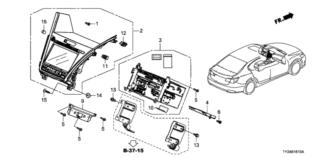 2014 Acura RLX  Hdd Unit Diagram for 39173TY2A01