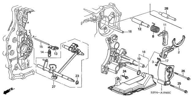 2006 Acura MDX  Strainer Assembly (Atf) Diagram for 25420RDK013