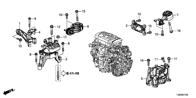 2020 Acura RDX  BOLT, FLANGE (14X33) Diagram for 90164T6E000