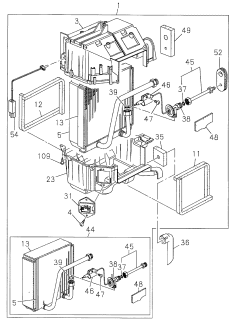 1998 Acura SLX Thermostat, Air Conditioner Diagram for 8972234150