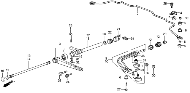 1989 Acura Integra Nut, Self-Lock (8MM) Diagram for 90362SF1003