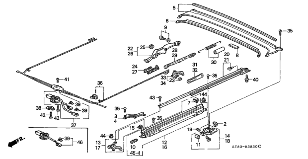 2000 Acura Integra Screw, Pan (5X10) Diagram for 93500050100H