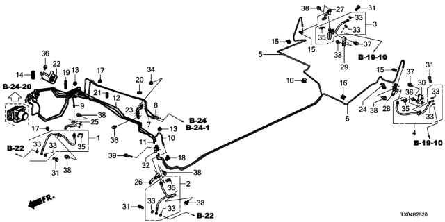 2013 Acura ILX  Pipe Y, Brake Diagram for 46378TX6A00