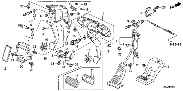 2008 Acura TSX Switch Assembly, Stop & Cruise (Toyo) Diagram for 36750SDAA03