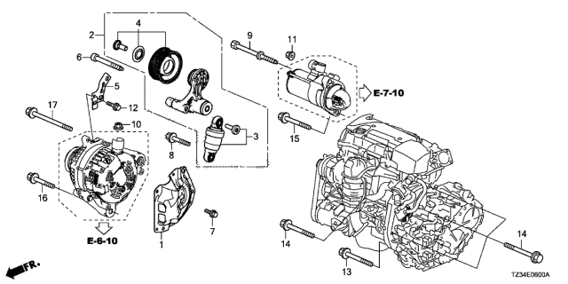 2020 Acura TLX  Insulator, Heat Diagram for 311145X6J01