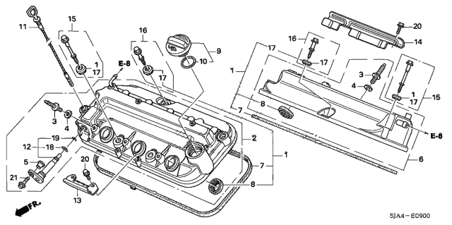 2008 Acura RL  Insulator, Rear Coil Heat Diagram for 30512RJAA00
