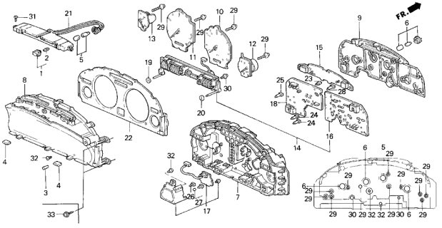 1994 Acura Legend Screw-Washer (3X10) (Northland Silver) Diagram for 90134SH3003