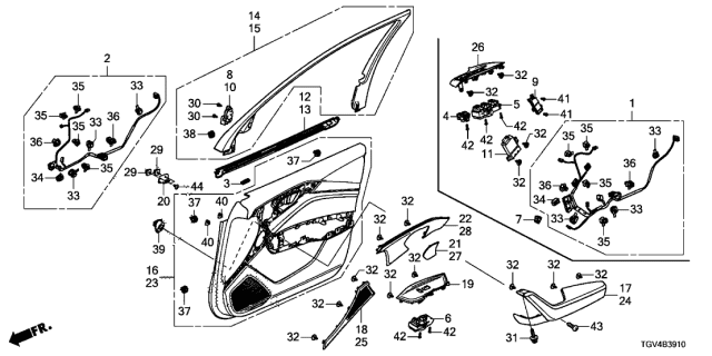 2021 Acura TLX  SUB-WIRE Diagram for 32759TGVA10