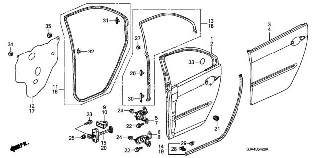 2012 Acura RL  Plug, Blind (11MM) Diagram for 9555111000