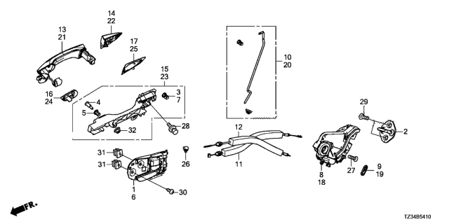 2018 Acura TLX  Bolt, Special (M6) Diagram for 72146TR0A51