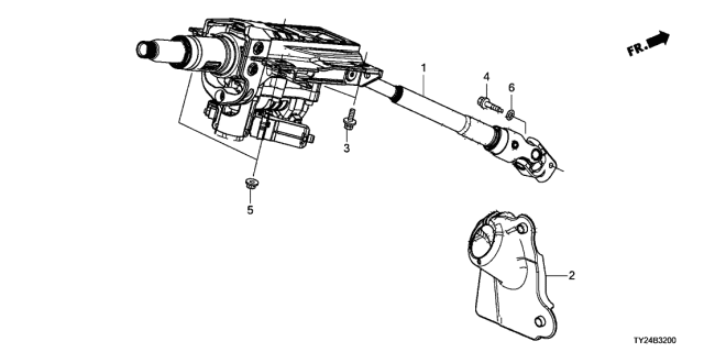 2017 Acura RLX  Bolt-Washer (8X25) Diagram for 90035RGA003