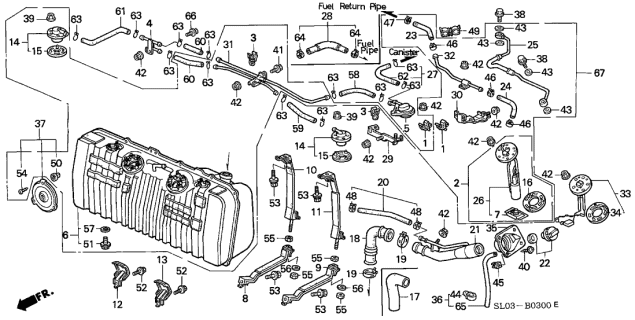 1991 Acura NSX  Cap, Fuel Filler (Stant) Diagram for 17670SM1A01