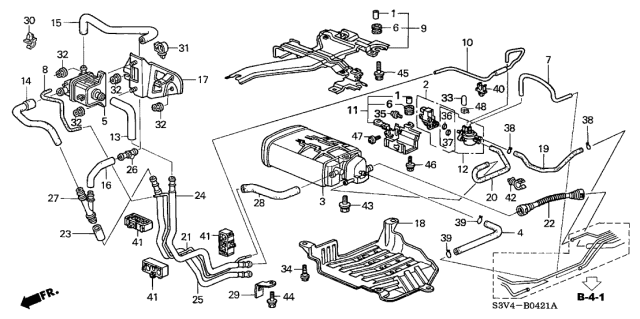 2004 Acura MDX  Clip, Tube (B12) Diagram for 91402SDC000