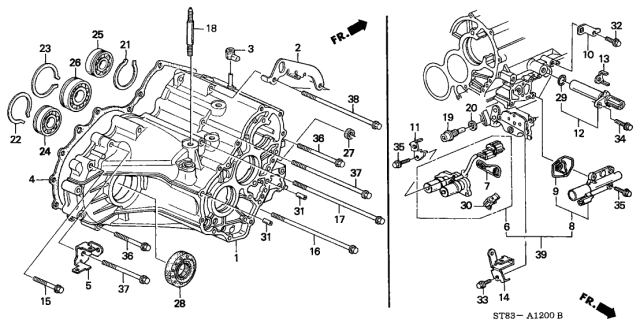 2001 Acura Integra  Washer, Pick-Up Diagram for 28811PGA000