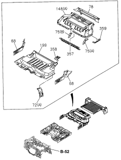1996 Acura SLX Reinforcement, Hole Side Diagram for 8943596570