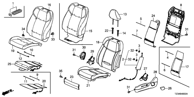 2016 Acura TLX  Tci L, Frcush Diagram for 81618TZ3A51