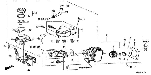 2013 Acura ILX Hybrid  Plate, Reserve Tank (Servo) Diagram for 57119SNCA02