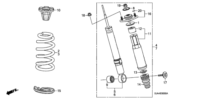 2010 Acura RL  Plate, Dust Cover Diagram for 51685SJA003