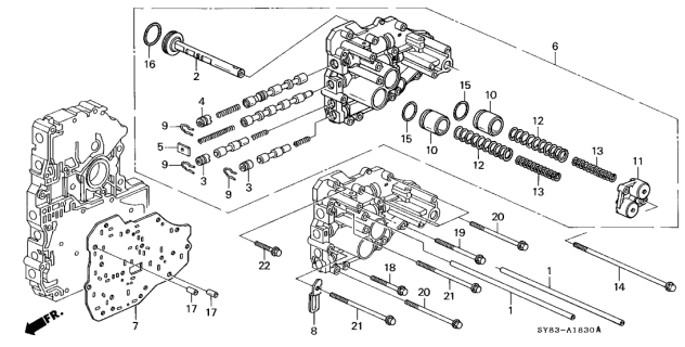 1997 Acura CL  Bolt, Flange (6X120) Diagram for 90001P6H000