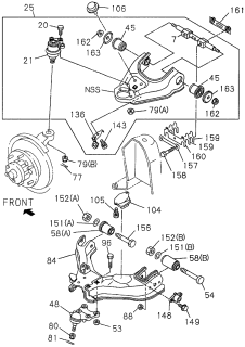 1997 Acura SLX  Bolt Diagram for 8943821041