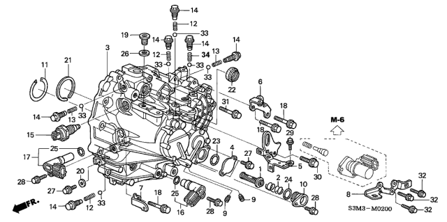 2003 Acura CL  Bolt, Flange (6X16) Diagram for 960010601600