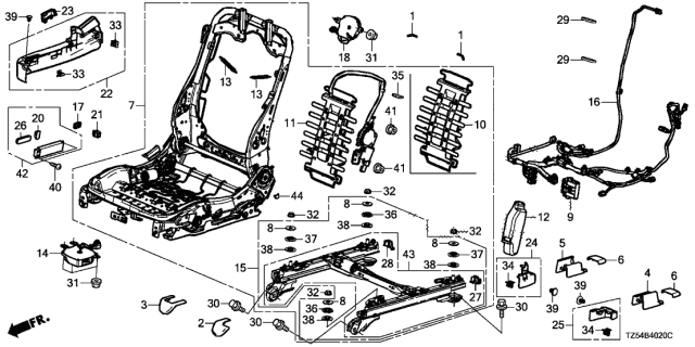 2017 Acura MDX  Cap, Lift Link Rear Diagram for 81612TZ3A11