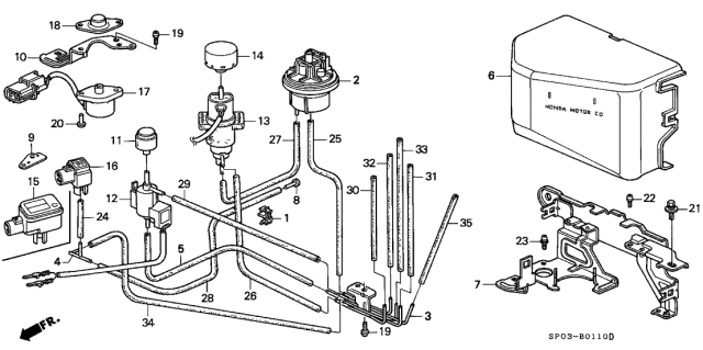1991 Acura Legend Screw-Washer (4X12) Diagram for 938930401207