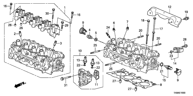 2013 Acura ILX Hybrid  Bolt 2, Stud (6X32) Diagram for 92900060320E