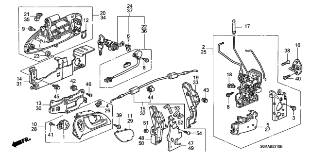 2006 Acura RSX  Bush, Driver Side Joint Diagram for 72181SD4004