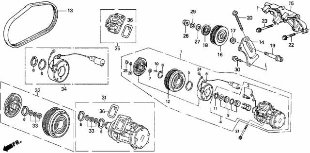 1988 Acura Legend  Ring A, Snap Diagram for 38812671003